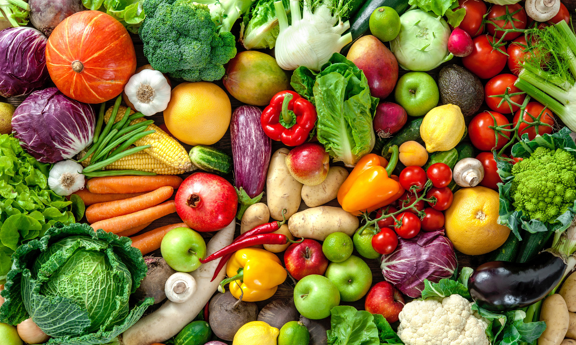 Image of lot of fruit and veg 