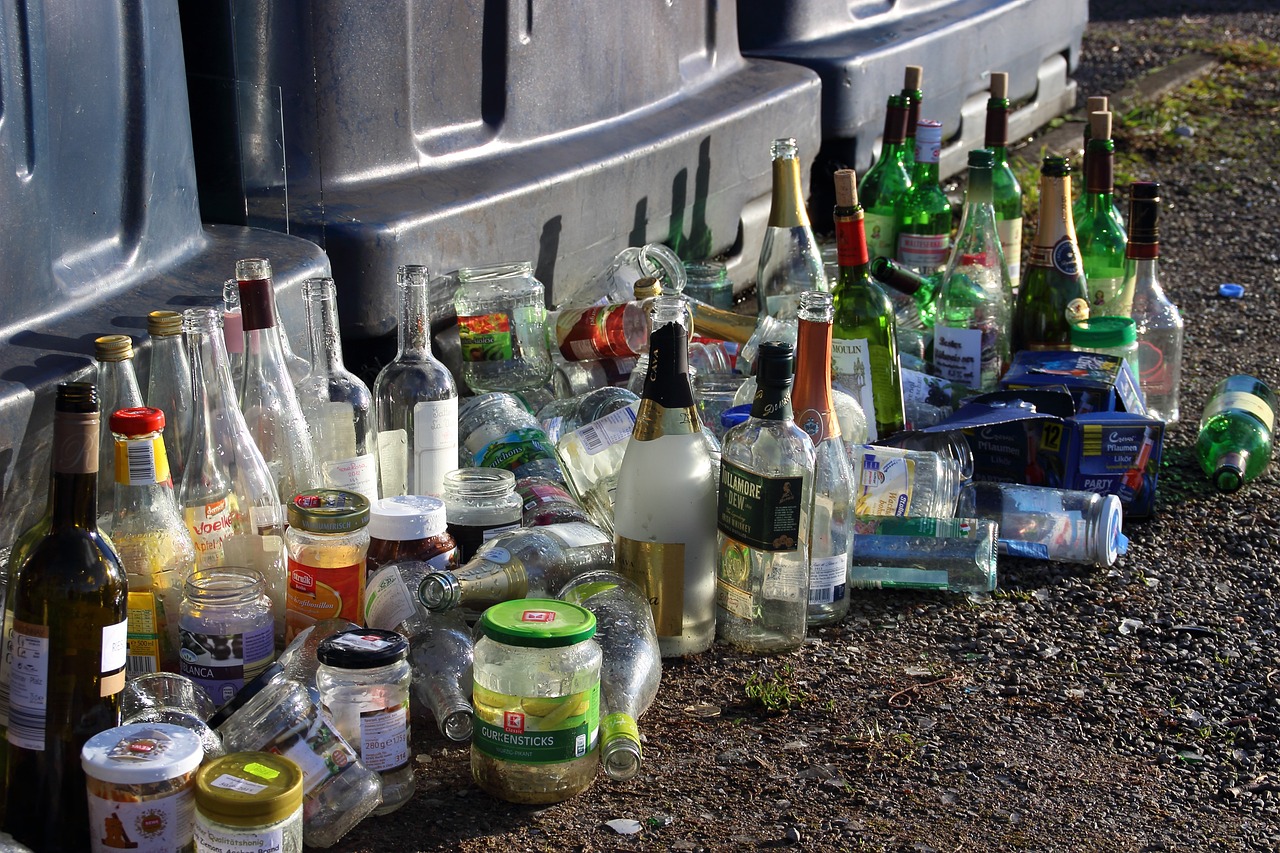 Image of glass bottles